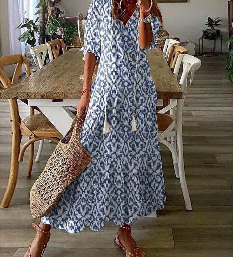 Michaela - Bohemian Dress with Belly Coverage
