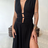 Zolla - Split-Detail Textured Dress