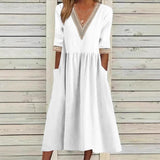 LIVIA | Lace Midi Dress