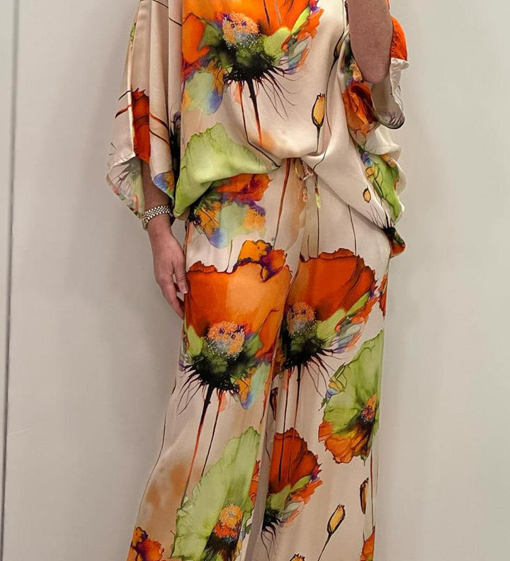 Chic Paisley Print Ensemble