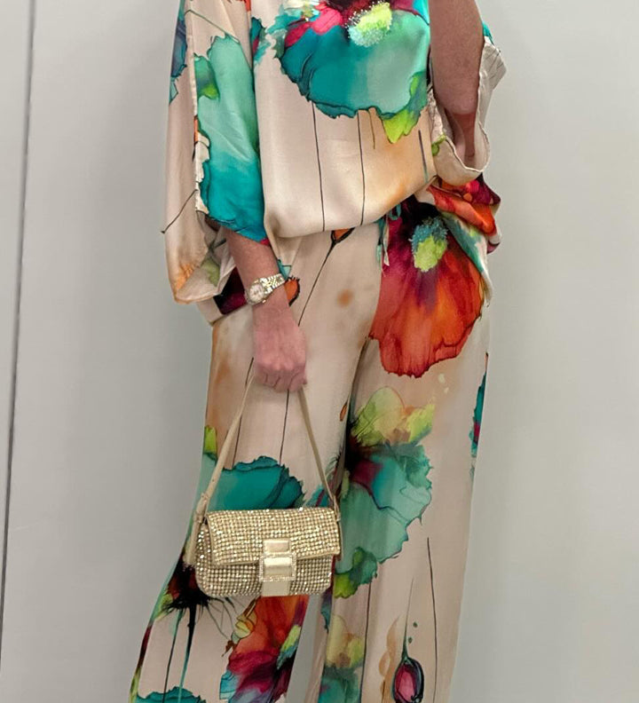 Chic Paisley Print Ensemble