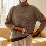 Eleanor | Luxe Herringbone High Collar