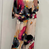 Chic Paisley Print Ensemble