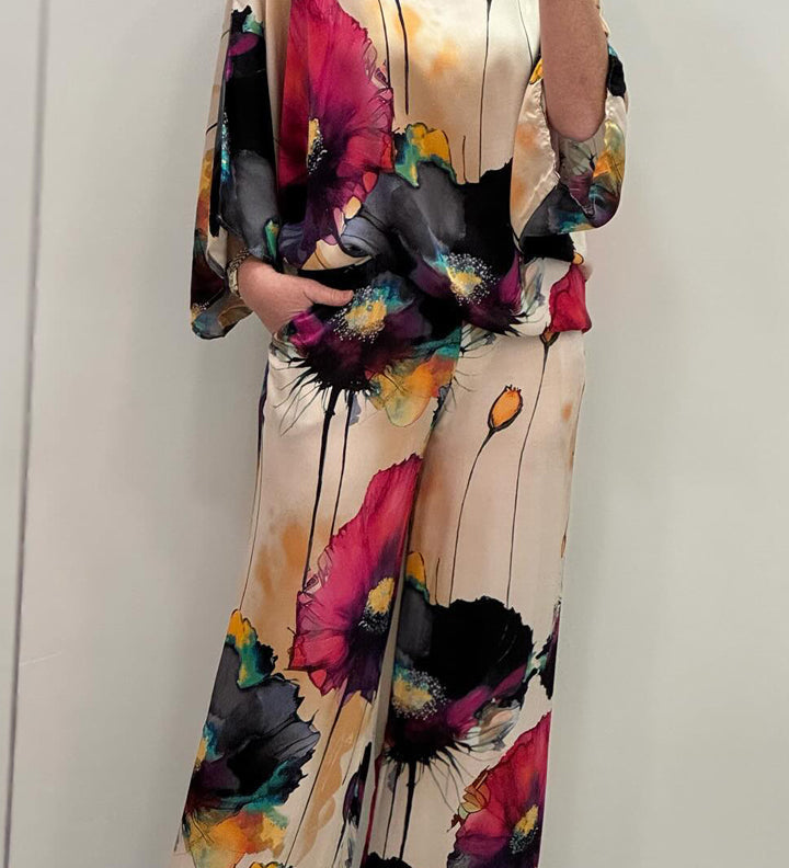 Chic Paisley Print Ensemble