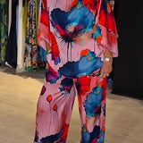Chic Paisley Print Ensemble