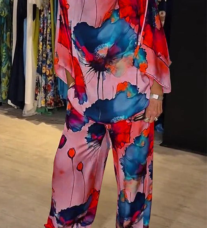 Chic Paisley Print Ensemble
