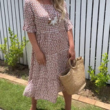 Nicola - Short Sleeve Midi Dress