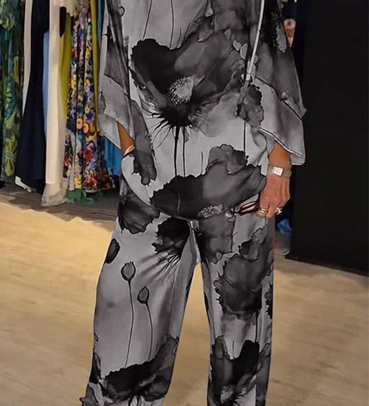 Chic Paisley Print Ensemble