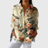 Vibrant Printed Blouse with a Lightweight Design