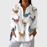 Vibrant and Airy Printed Blouse