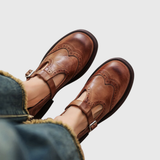 Wanda | Classic Leather Mary Jane Shoes