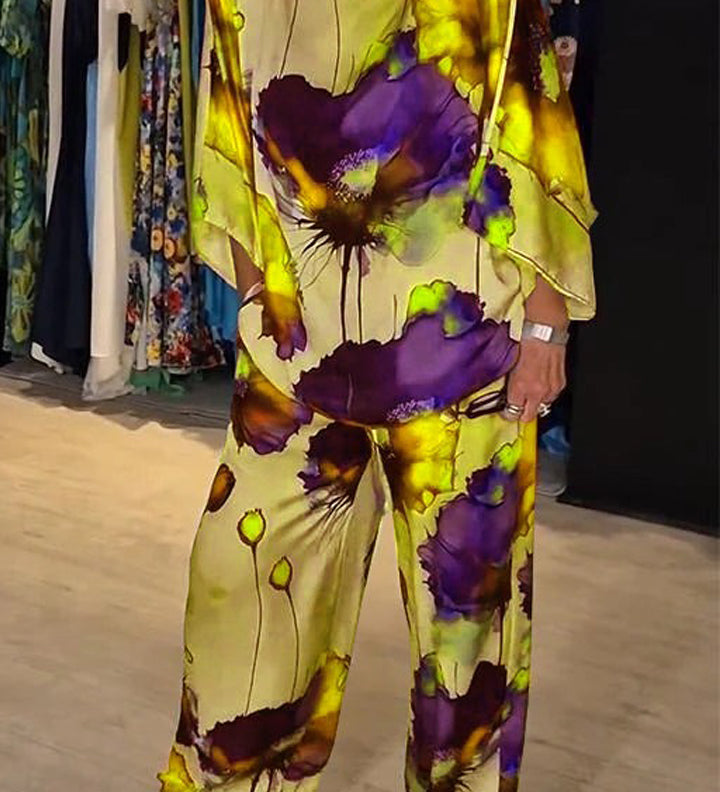 Chic Paisley Print Ensemble