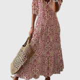 Amalia | Retro Bohemian Maxi Dress for Summer