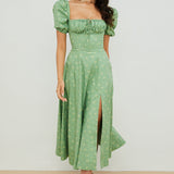 Aviana - Puff Sleeve Floral Dress