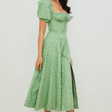 Aviana - Puff Sleeve Floral Dress