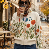 Wrenna™ | Wildflower Meadow Zip-Up Cardigan