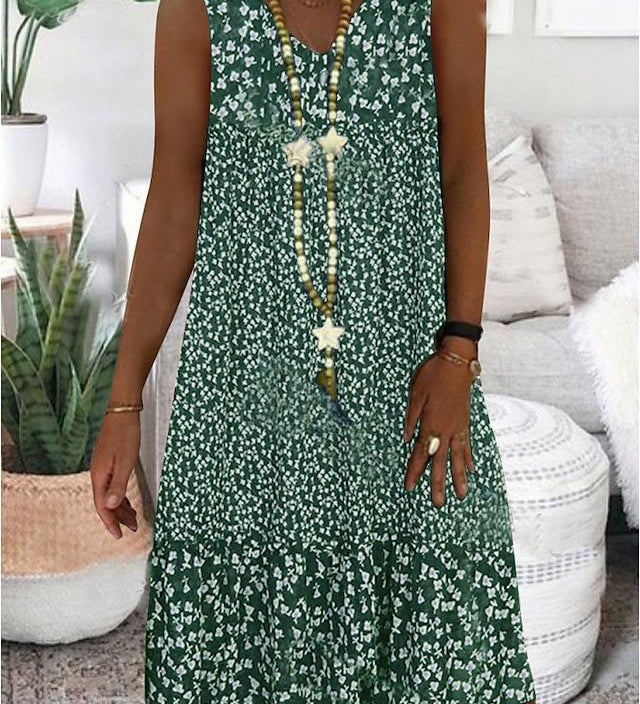 AYLA | V-Neck Sleeveless Dress