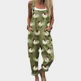 Rocío | Cozy Printed Jumpsuit Featuring Charming Chickens