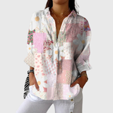 Vibrant Printed Blouse with a Lightweight Design