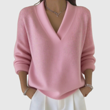 Faye | Relaxed Fit Soft V-Neck Sweater