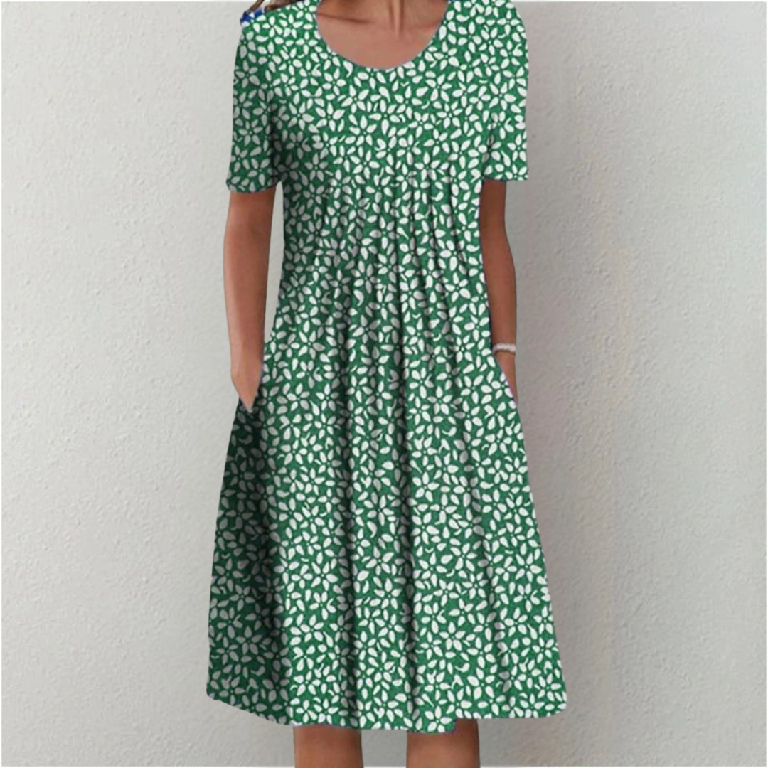 Hailey | Chic Floral Dress with Pockets for Effortless Style