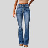 Women's High-Waisted Flare Jeans