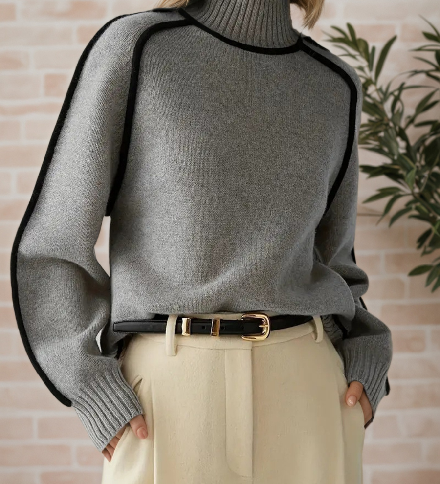 Women's Stylish High-Neck Jumper