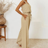 Megan - Sleek Minimalist Top with Flared Trousers