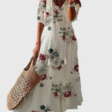 Amalia | Retro Bohemian Maxi Dress for Summer
