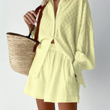 Elizabeth - Blouse and Lightweight Shorts Ensemble