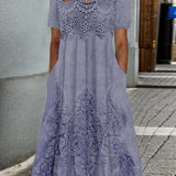 INDIGO | Chic Floral Midi Dress