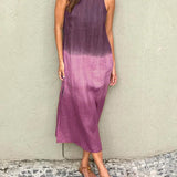 Gradient Casual Dress - Heather