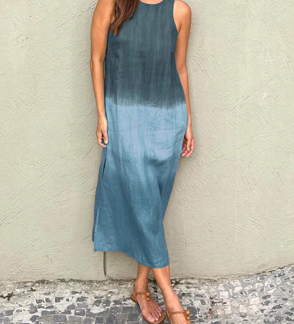 Gradient Casual Dress - Heather