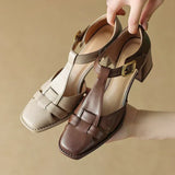 Famke | Square-Toe Sandals