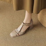 Famke | Square-Toe Sandals