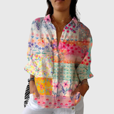 Vibrant Printed Blouse in Lightweight Fabric