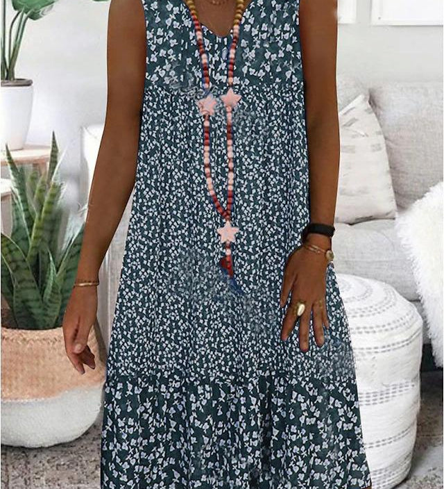 AYLA | V-Neck Sleeveless Dress