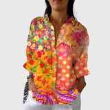 Vibrant Printed Blouse in Lightweight Fabric
