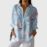 Vibrant Floral Print Blouse