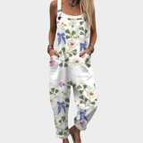 María | Chic Floral Print Strappy Jumpsuit for Ultimate Comfort