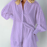 Elizabeth - Blouse and Lightweight Shorts Ensemble