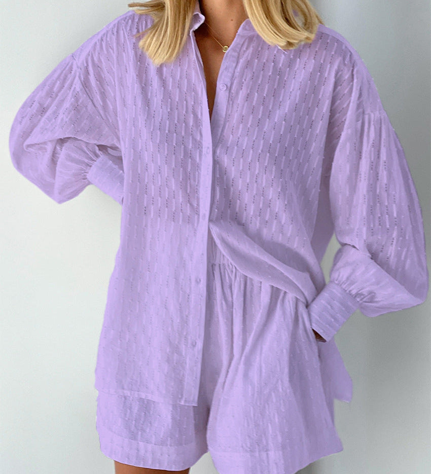 Elizabeth - Blouse and Lightweight Shorts Ensemble