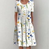 Hailey | Chic Floral Dress with Pockets for Effortless Style