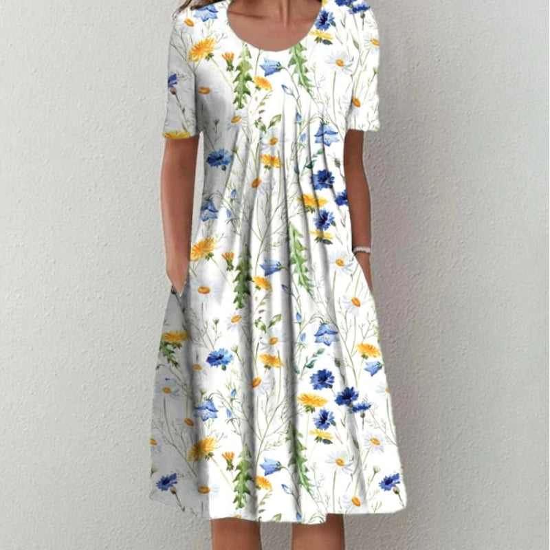 Hailey | Chic Floral Dress with Pockets for Effortless Style