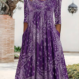 ELOWEN | Casual Long Sleeve Midi Dress