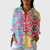 Vibrant and Airy Printed Blouse