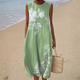 Relaxed Sleeveless Summer Dress