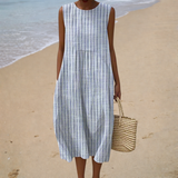 Relaxed Fit Sleeveless Summer Dress