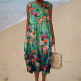 Relaxed Sleeveless Summer Dress