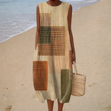 Relaxed Fit Sleeveless Summer Dress